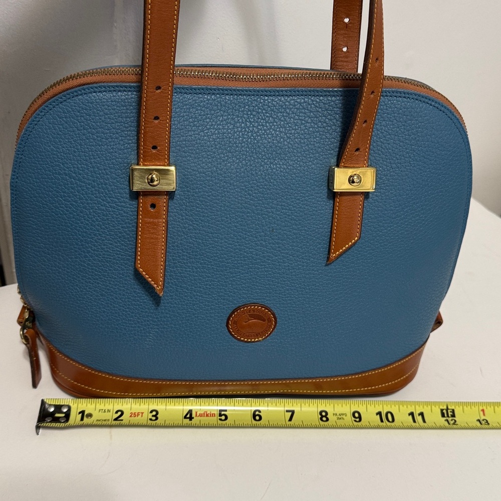 DOONEY  & BOURKE Blue and Brown Leather Handbag